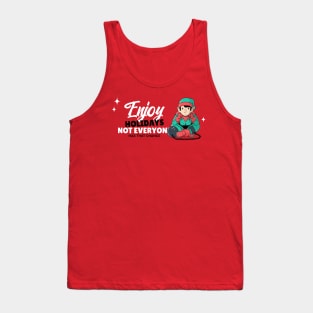 Happy Holidays Funny Christmas Elf Tank Top